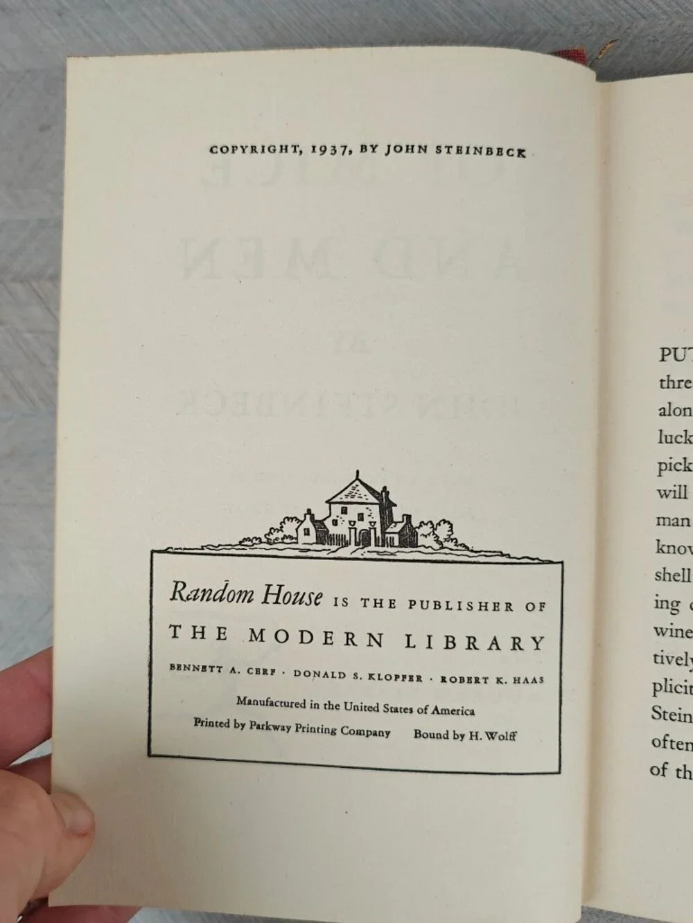 Modern Library classic 1937